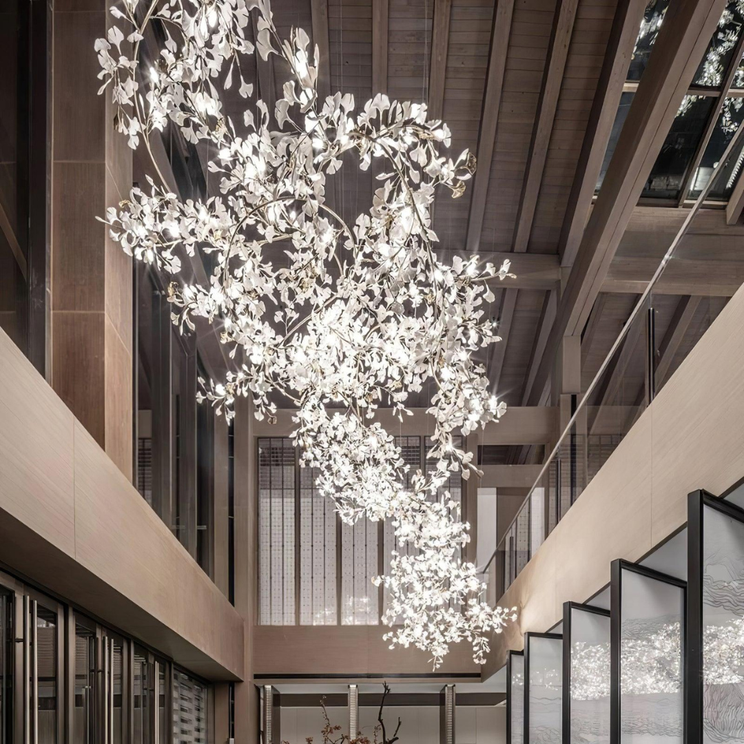Olivia Moderne Wit Blad Hanglamp, Metaal Woonkamer/Slaapkamer