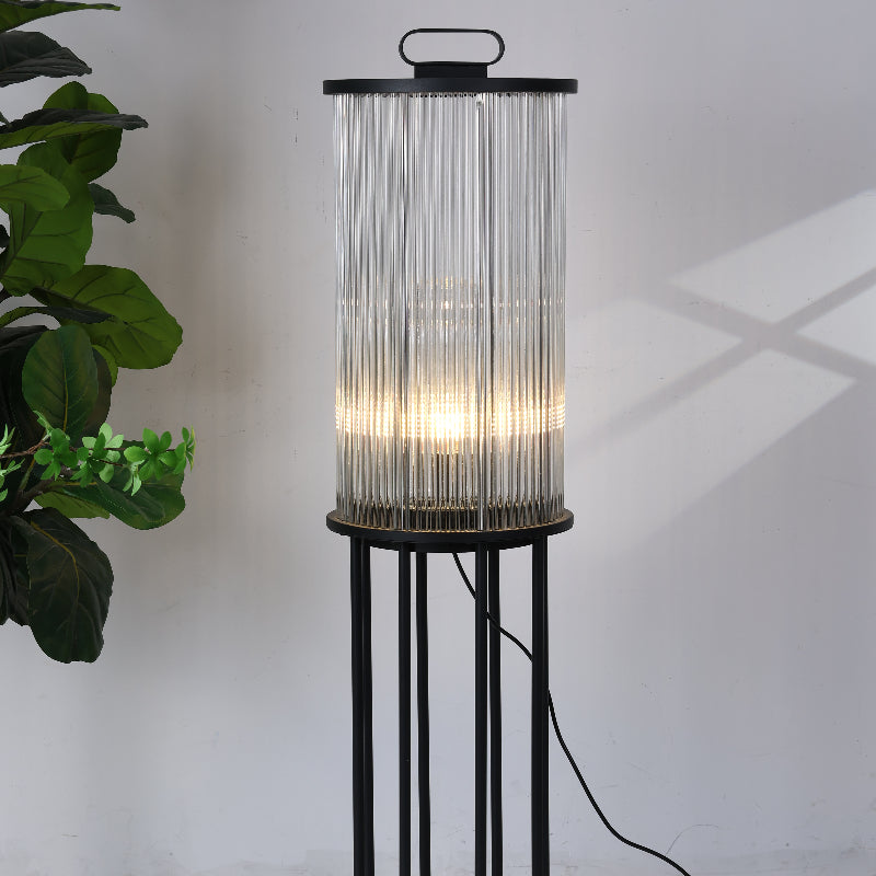 Orr Kleine LED Vloerlampen Zwart Metaal Glas Buiten Tuin Hal