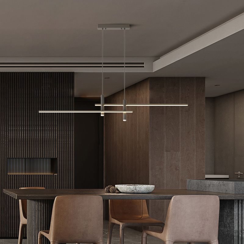 Edge Industriele LED Hanglamp Zwart/Goud Metaal Woon/Slaapkamer Eettafel