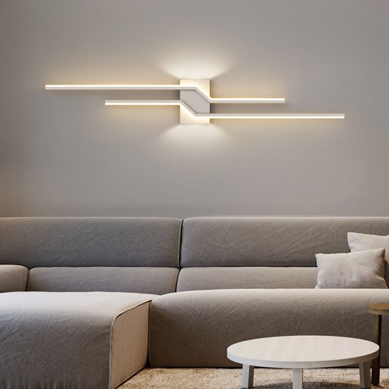 Alana Industriele LED Wandlamp Zwart/Wit Metaal Woon/Slaapkamer