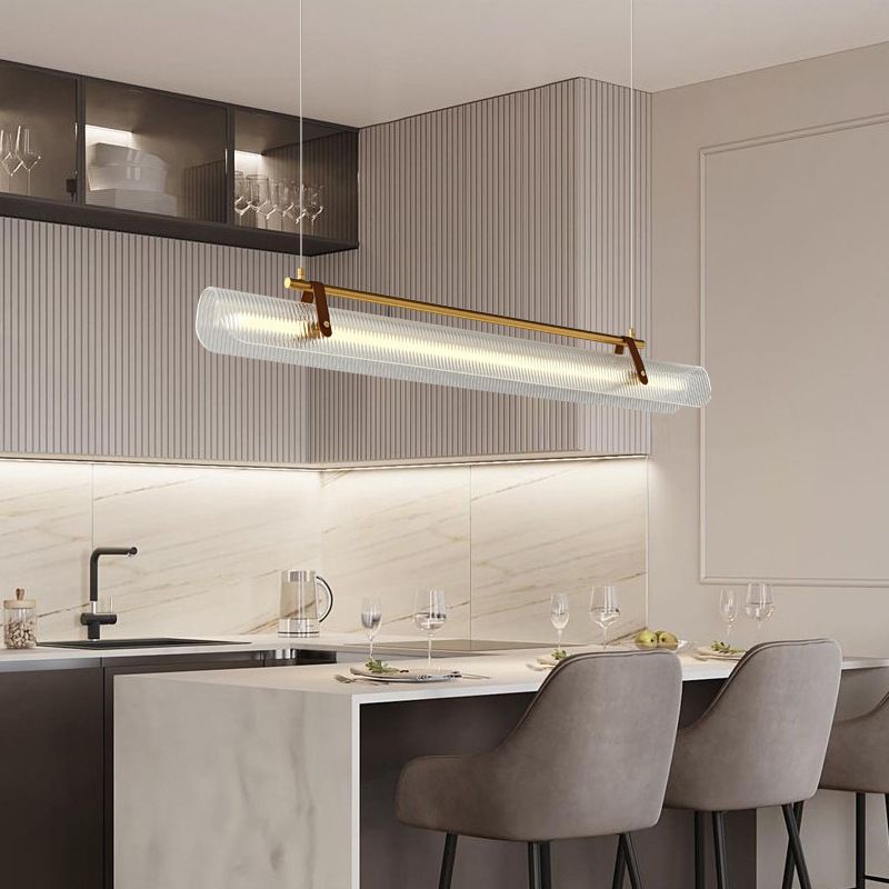 Edge Industriele LED Hanglamp Zwart/Goud Acryl Metaal Woon/Slaapkamer