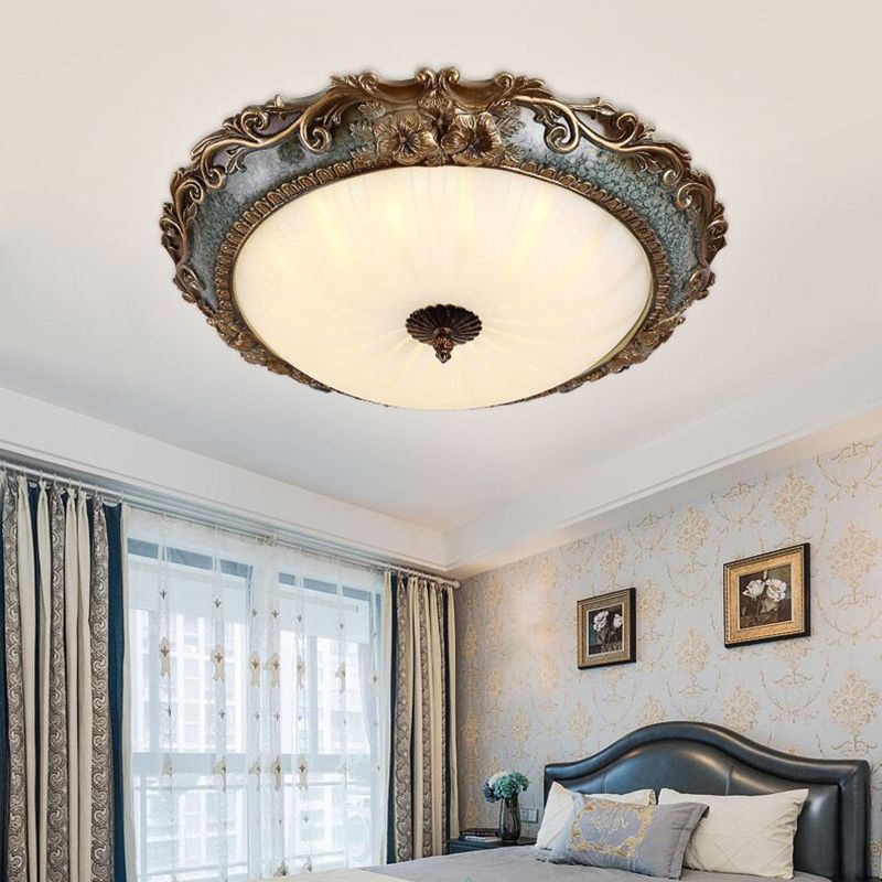 Eryn Kom LED Plafondlamp, Messing/Resin, Bedkamer/Keuken