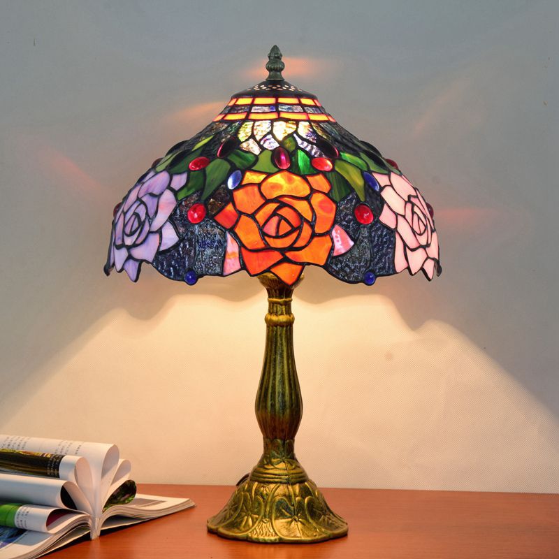 Alessio Vintage LED Tafellamp Slaap/Kinder/Babykamer Metaal/Glas
