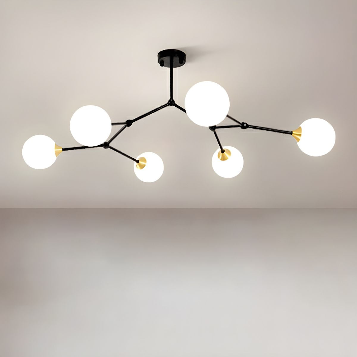 Valentina Moderne Design LED Hanglamp Glass Zwart Woonkamer Keuken