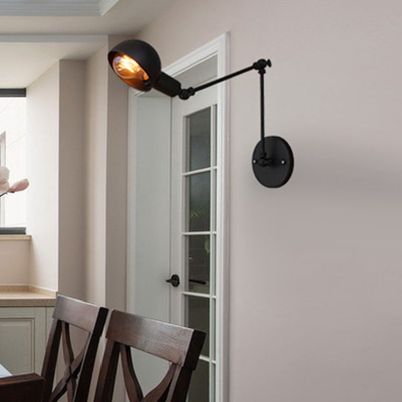 Brady Minimalistisch Wandlamp Metaal Zwart Bedroom Slaapkamer/Woonkamer