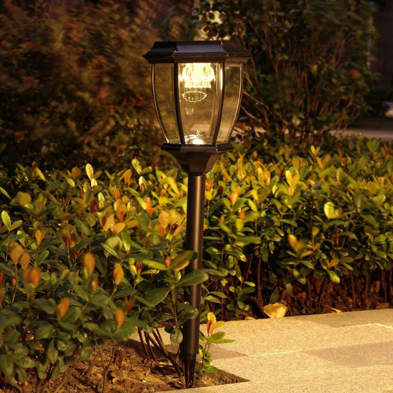 Pena Design LED Buitenlamp Zwart Metaal/Glas Tuin/Stoeprand/Balkon