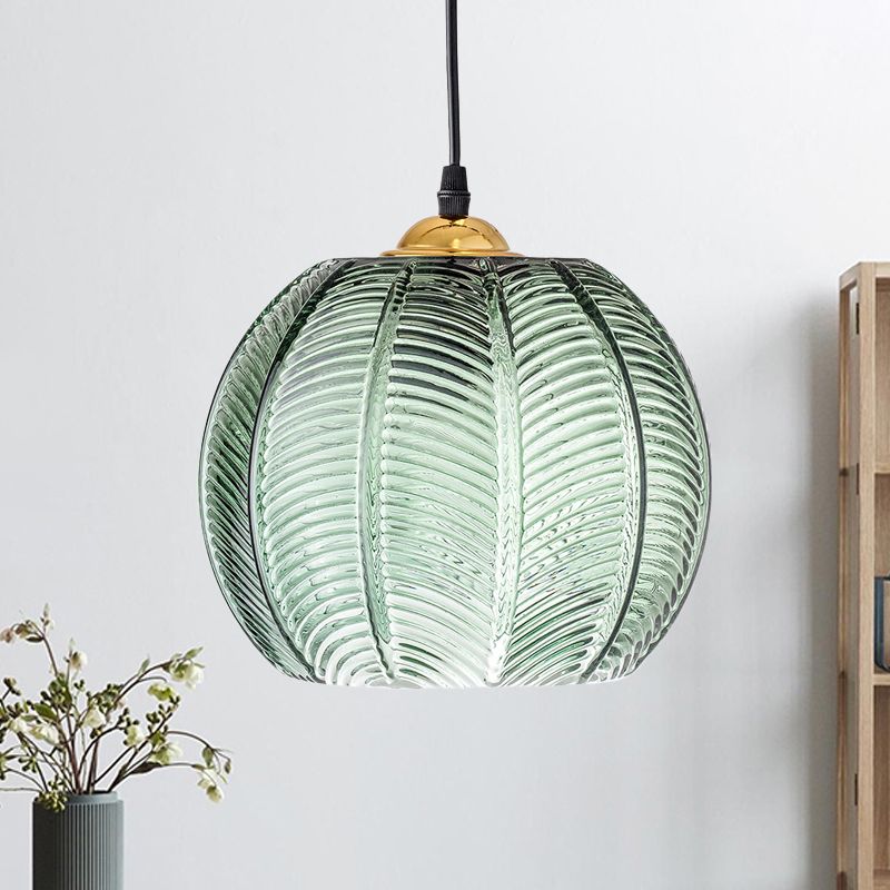 Hailie Design LED Hanglamp Groen Metaal/Glas Slaapkamer/Eetkamer
