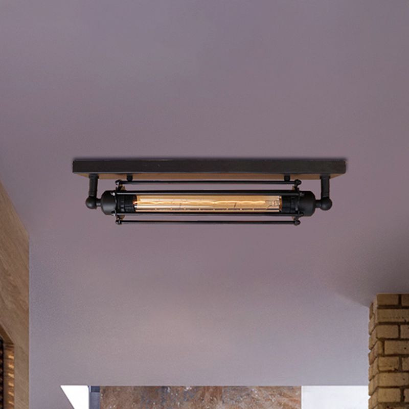 Orr Industrie Retro Design LED Wandlamp Zwart Metaal Woonkamer