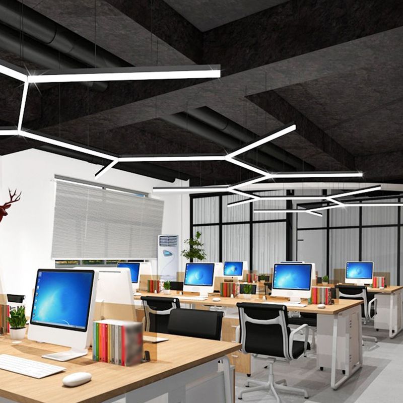 Edge Moderne LED Hanglamp Wit/Zwart Woon/Slaapkamer Metaal&Acryl