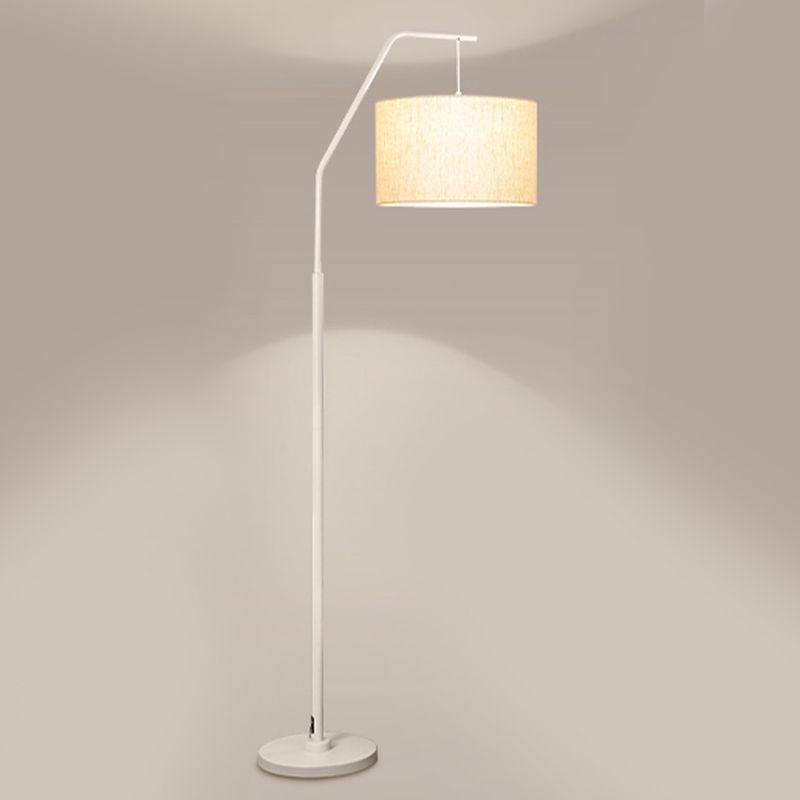 Eryn Moderne Cilinder Vloerlamp Metaal/Bekleding Slaapkamer
