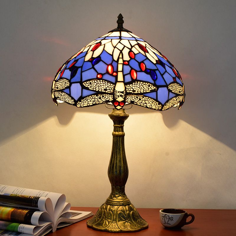 Alessio Vintage LED Tafellamp Slaap/Kinder/Babykamer Metaal/Glas