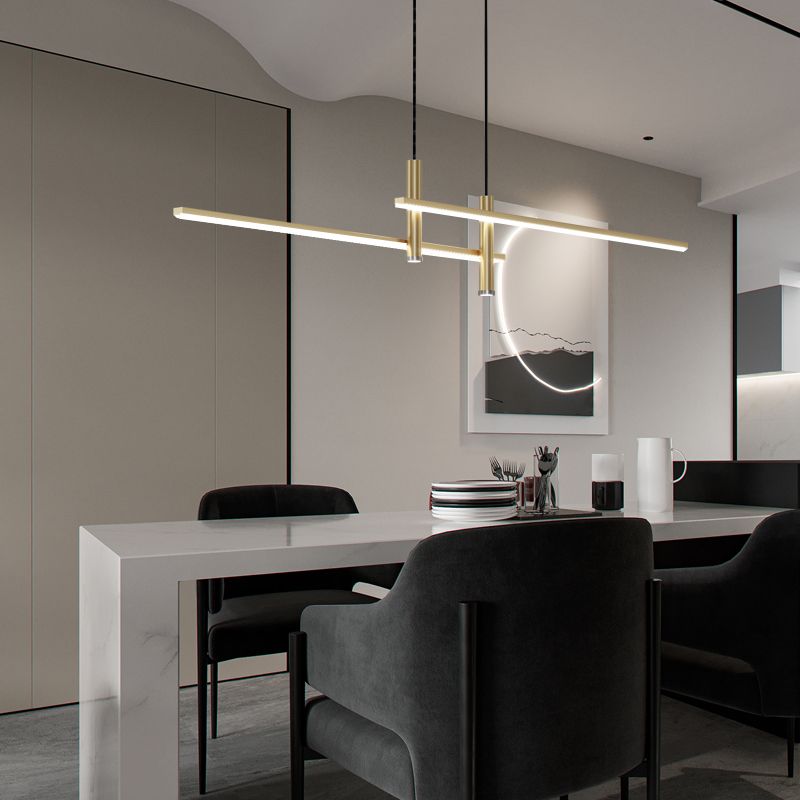Edge Industriele LED Hanglamp Zwart/Goud Metaal Woon/Slaapkamer Eettafel
