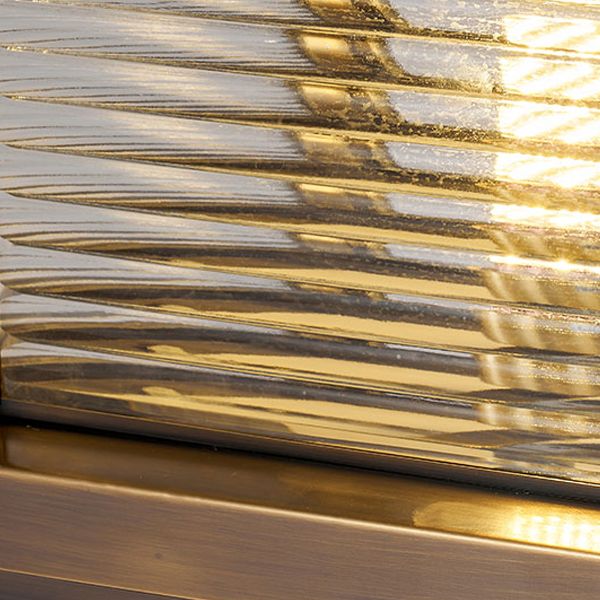 Riley Moderne LED Buitenlamp Zwart/Messing/Mrons Metaal/Glas Tuin/Balkon