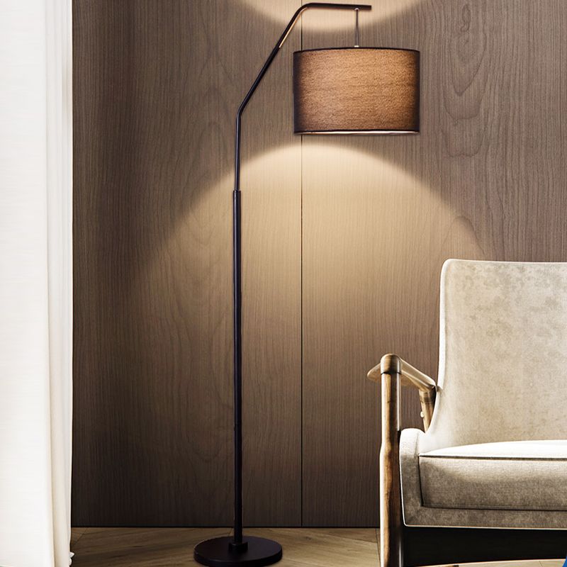 Eryn Moderne Cilinder Vloerlamp Metaal/Bekleding Slaapkamer