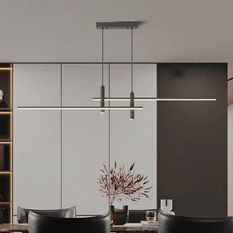 Edge Industriele LED Hanglamp Zwart/Goud Metaal Woon/Slaapkamer Eettafel