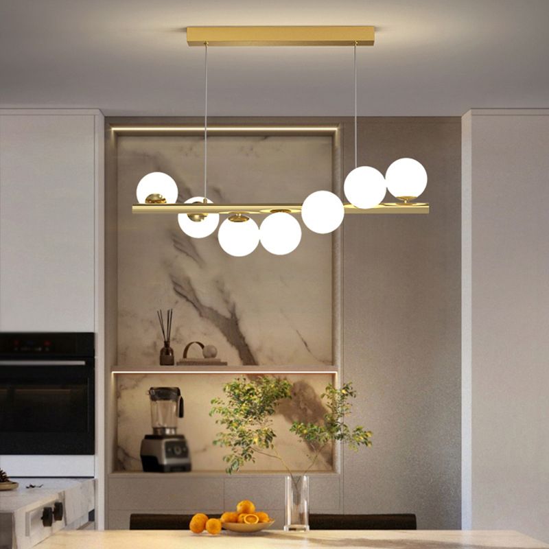 Valentina Moderne Design Hanglamp Goud Metaal/Glas Slaapkamer/Studeerkamer