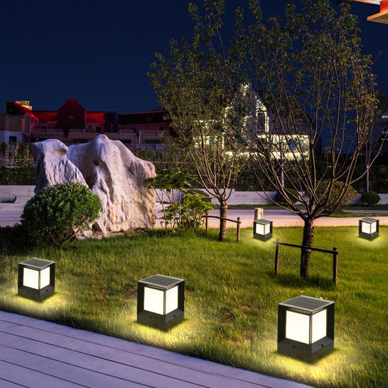 Riley Moderne LED Buitenlamp Bruin Metaal/Acryl Tuin/Stoeprand/Balkon