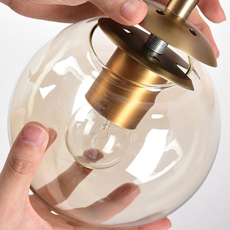 Valentina Moderne Bol LED Wandlamp Metaal/Glas Zwart/Goud Slaap/Woon/Badkamer