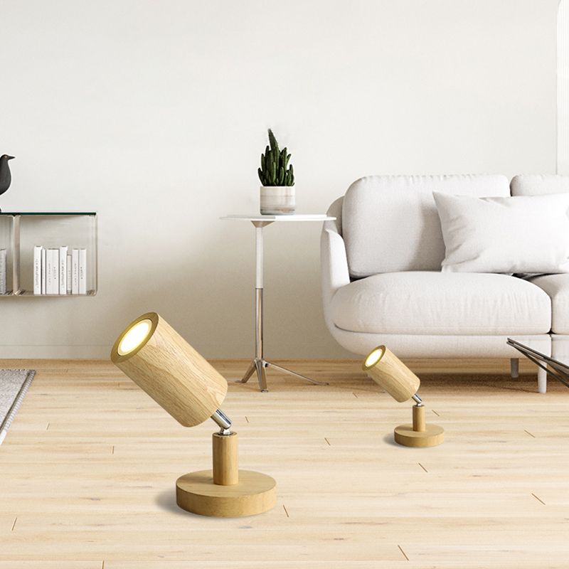 Ozawa Moderne LED Plafondlamp Verstelbaar Hout Metaal/Hout Woonkamer