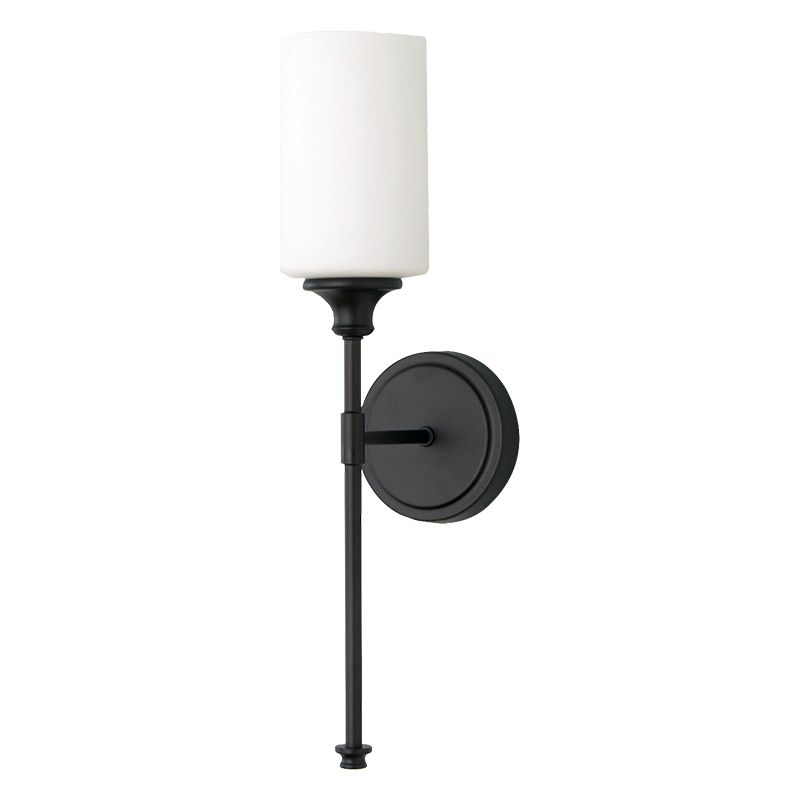 Eryn Nordic Vanity Glas Wandlamp Zwart/Zilver Glas/Metaal Slaapkamer/Eetkamer/Woonkamer