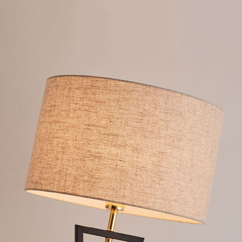 Eryn Retro Cilinder Driepoot Vloerlamp Metalen Stof Multi Kleur Slaapkamer/Woonkamer