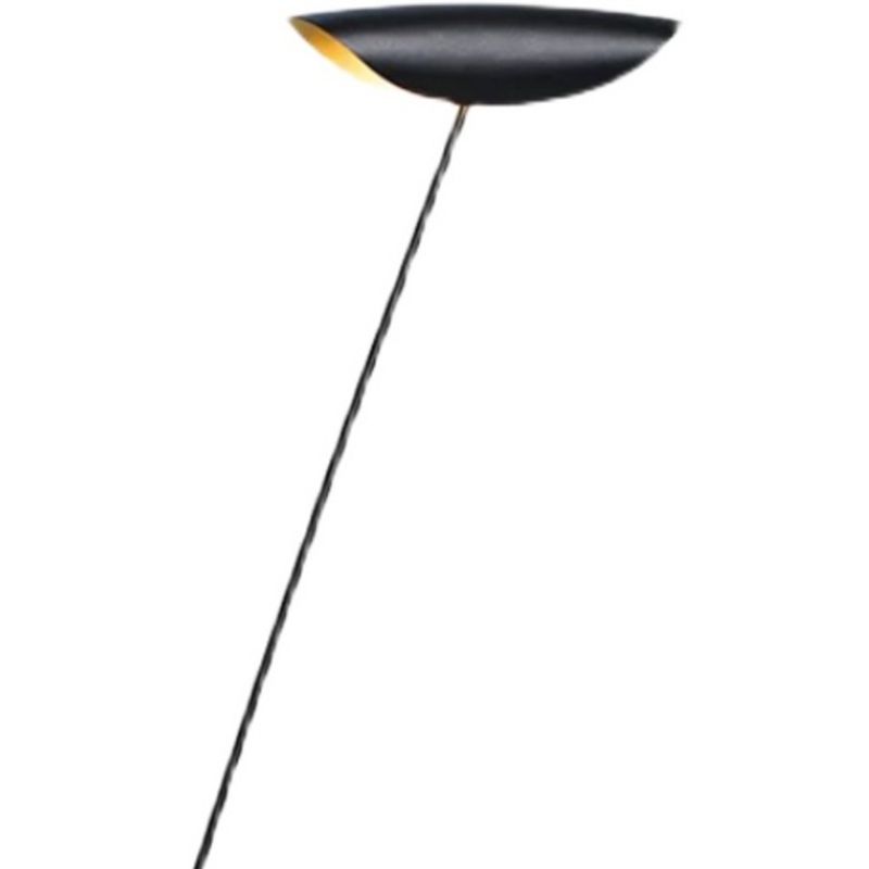 Carins Moderne Design Kom LED Vloerlamp Zwart Metaal Woonkamer