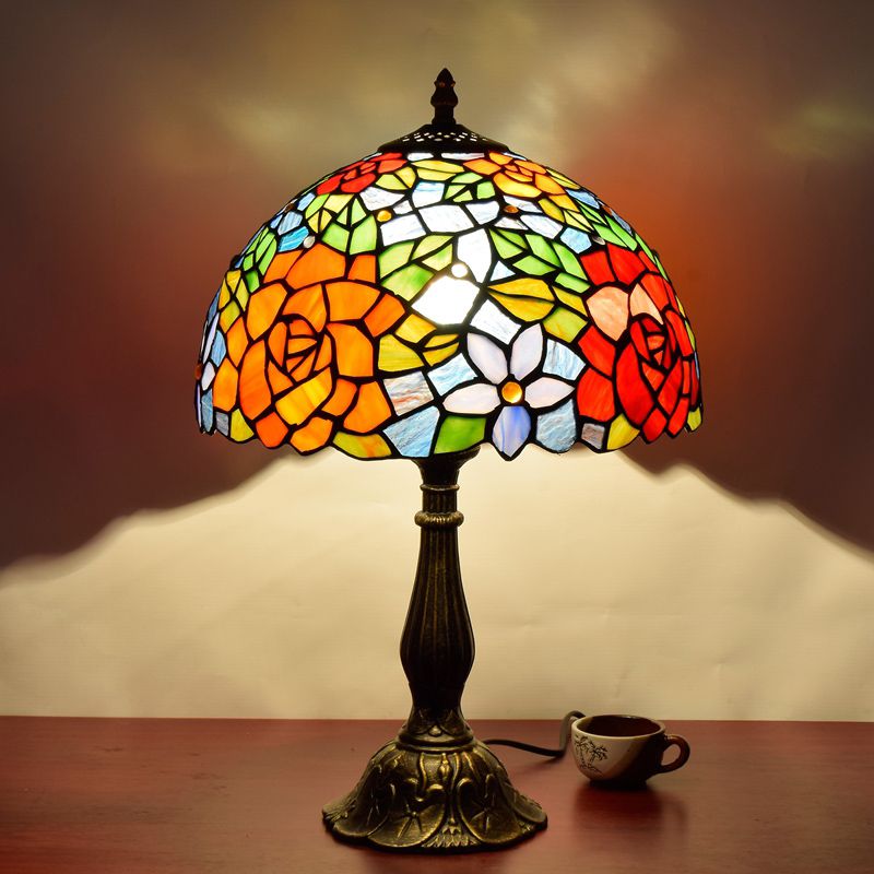 Alessio Vintage LED Tafellamp Slaap/Kinder/Babykamer Metaal/Glas