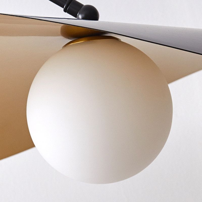 Carins Moderne Design LED Vloerlamp Zwart/Goud Metaal/Glas