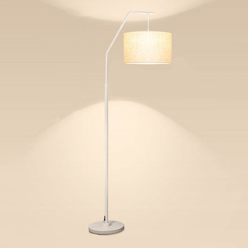 Eryn Moderne Cilinder Vloerlamp Metaal/Bekleding Slaapkamer