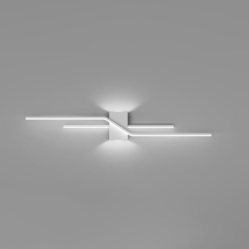 Alana Industriele LED Wandlamp Zwart/Wit Metaal Woon/Slaapkamer