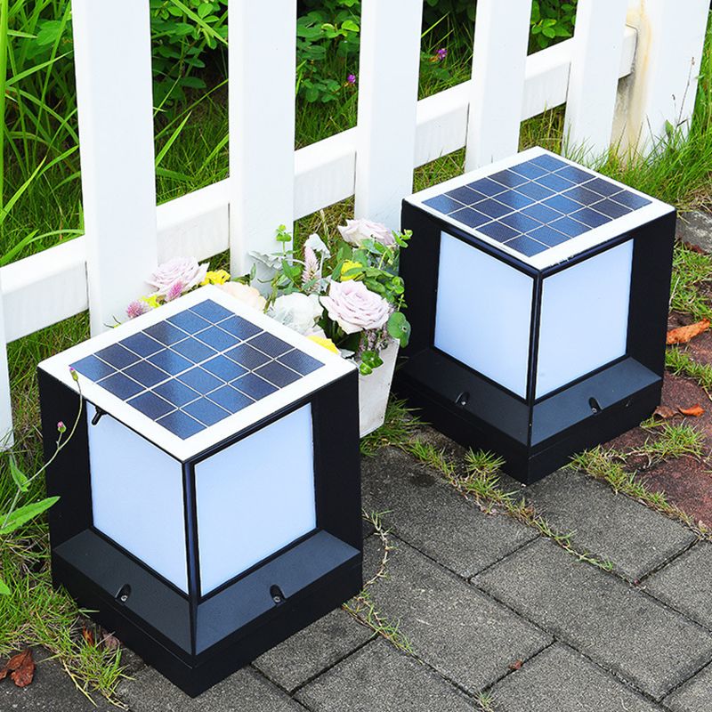 Riley Moderne LED Buitenlamp Bruin Metaal/Acryl Tuin/Stoeprand/Balkon