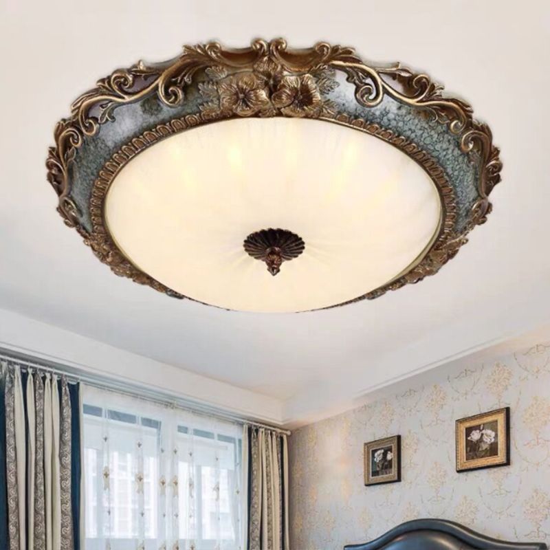 Eryn Kom LED Plafondlamp, Messing/Resin, Bedkamer/Keuken