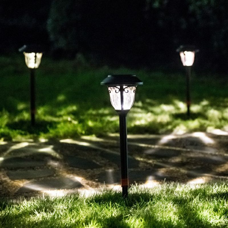 Pena Moderne LED Buitenlamp Zwart Metaal/Glas Tuin/Stoeprand/Balkon