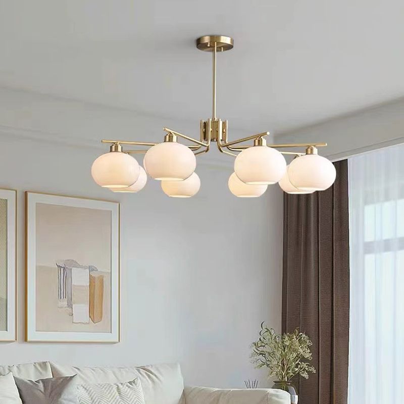 Valentina Moderne LED Hanglamp Messing Metaal/Glas Slaapkamer/Eetkamer