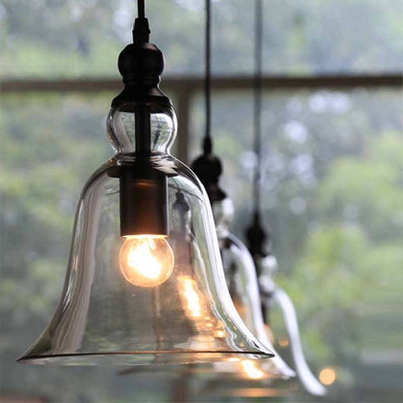 Cooley Vintage Industriële Belletje Hanglamp Helder/ Woonkamer