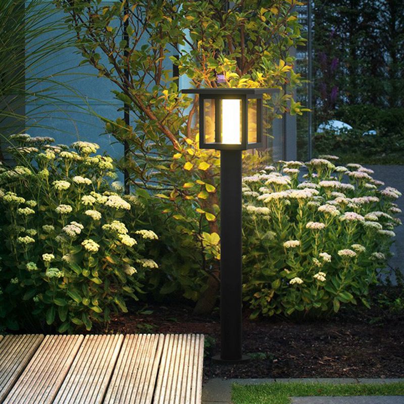 Pena Moderne LED Buitenlamp Zwart Metaal/Glas Tuin/Stoeprand
