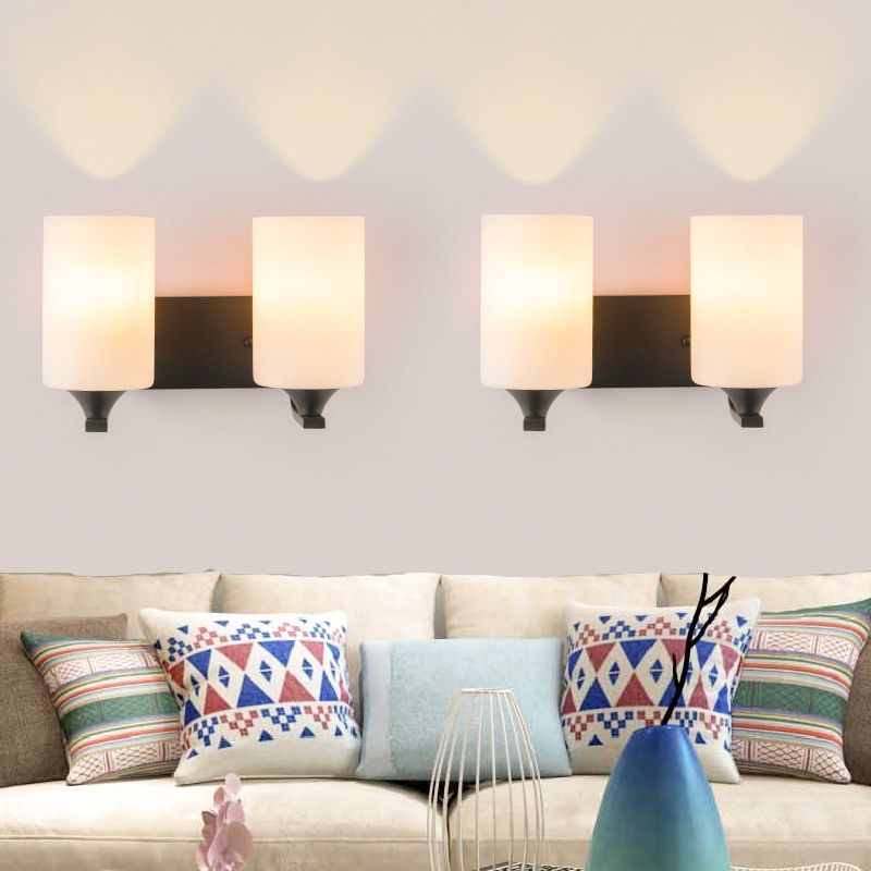 Eryn Minimalisme Cilindrische Wandlamp, Chroom, Glas, Wastafel