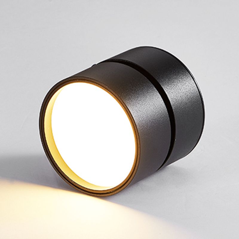 Novak Moderne LED Plafondlamp zwart/Wit Metaal Slaapkamer/Woonkamer
