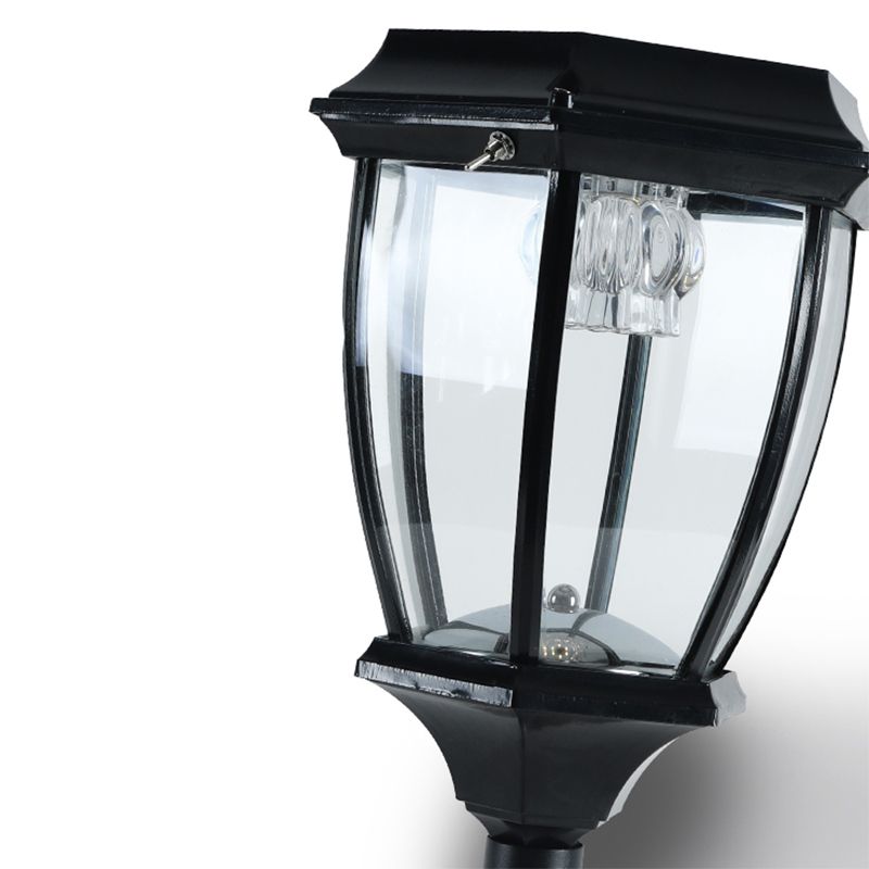 Pena Design LED Buitenlamp Zwart Metaal/Glas Tuin/Stoeprand/Balkon