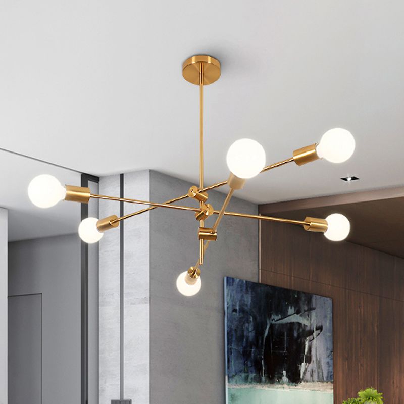 Valentina Moderne Design LED Kroonluchter Metaal Glas Woonkamer