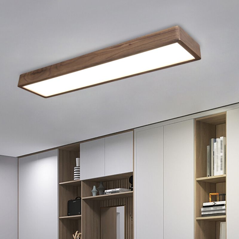 OzawaModerne Design LED Plafondlamp Hout Acryl Woonkamer Keuken