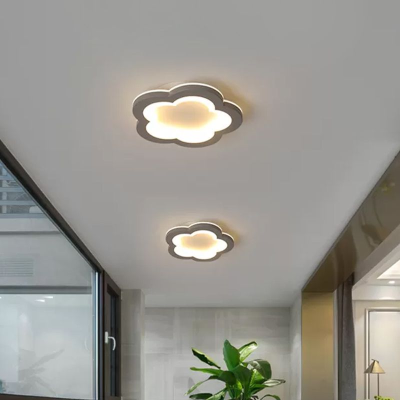Quinn Moderne Design LED Plafondlamp Grijs Acryl Woonkamer Keuken