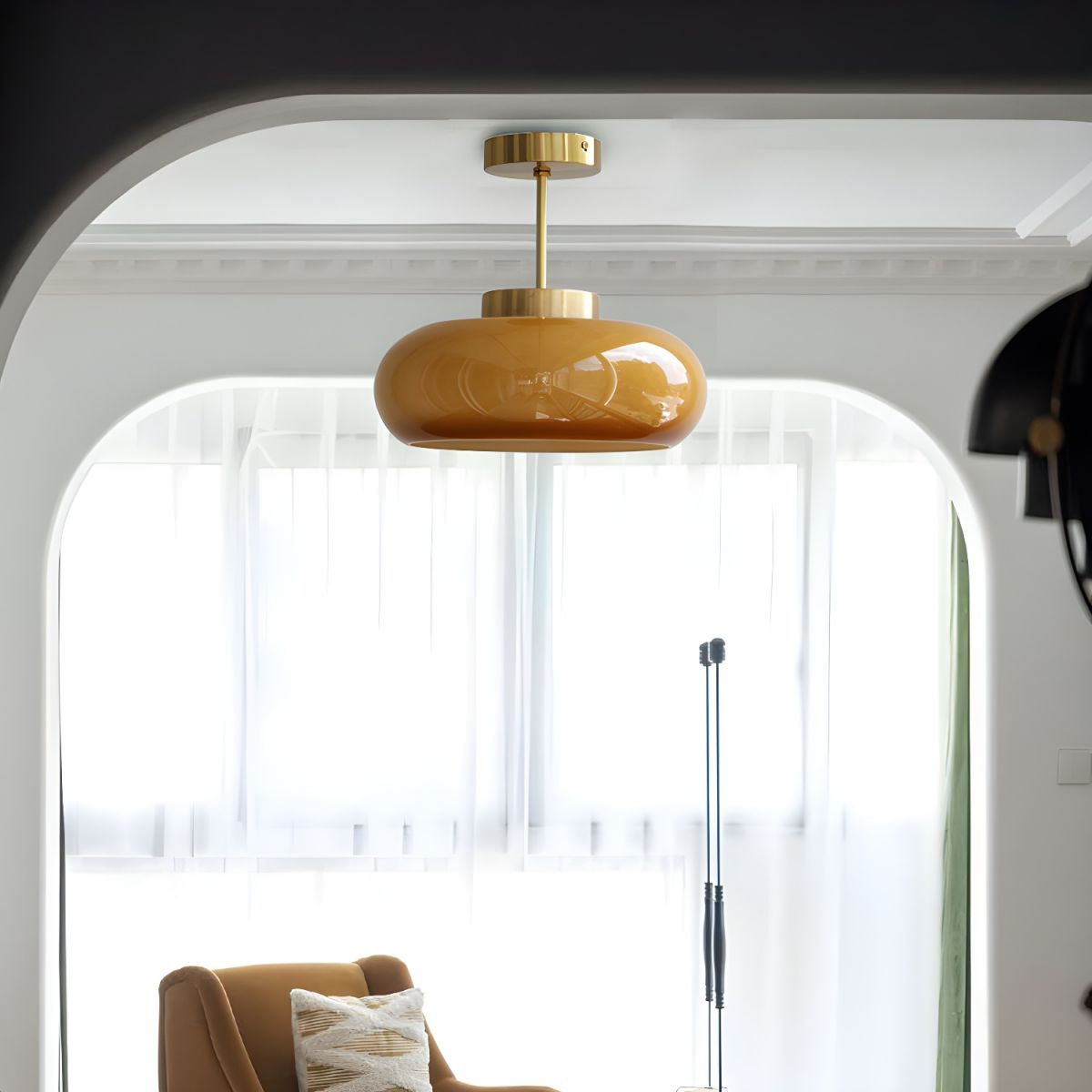 Sanna Moderne Design LED Plafondlamp Glass Woonkamer Keuken