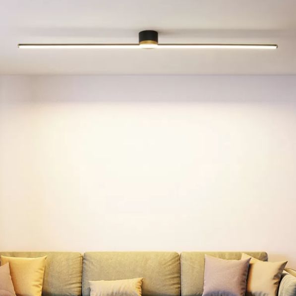 Edge Industriele LED Plafondlamp Zwart/Wit Woon/Slaapkamer Metaal&Kiezelzuurgel
