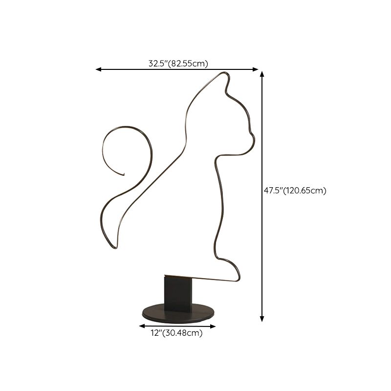 Edge Design Industriele Kat/Hond Lineaire LED Vloerlamp Woon/Slaapkamer Metaal&Acryl