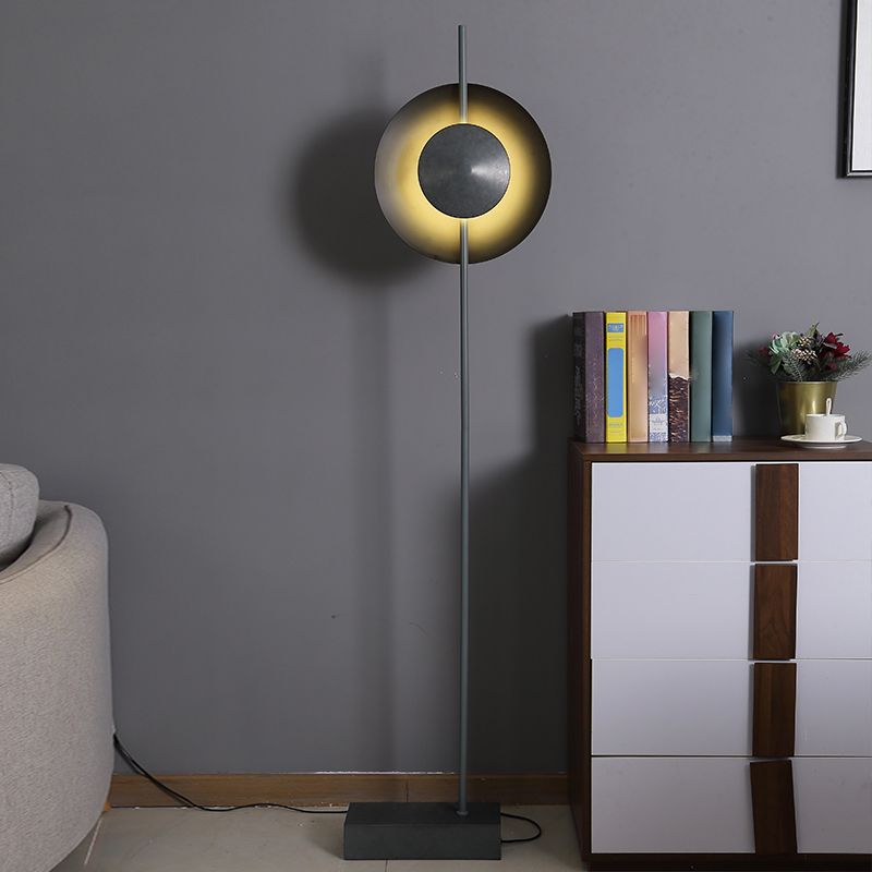 Salgado Moderne Design LED Vloerlamp Halve Metalen Slaapkamer/Woonkamer
