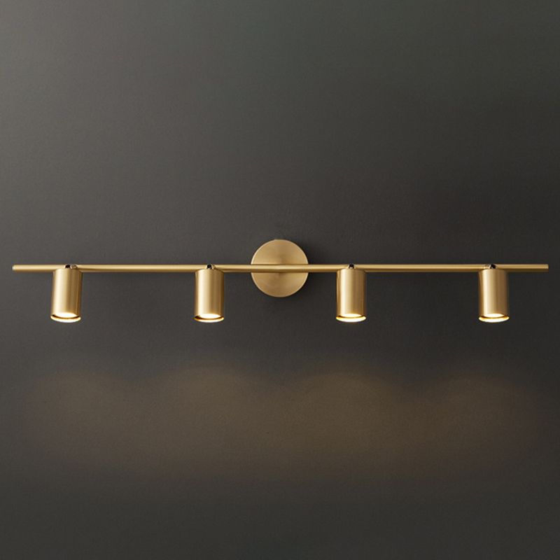 Freja Moderne Cilinder LED Wandlamp Metaal Zwart/Messing Slaap/Woon/Badkamer