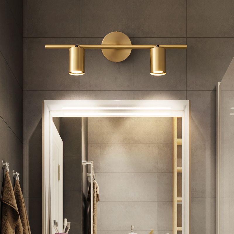 Freja Moderne Cilinder LED Wandlamp Metaal Zwart/Messing Slaap/Woon/Badkamer