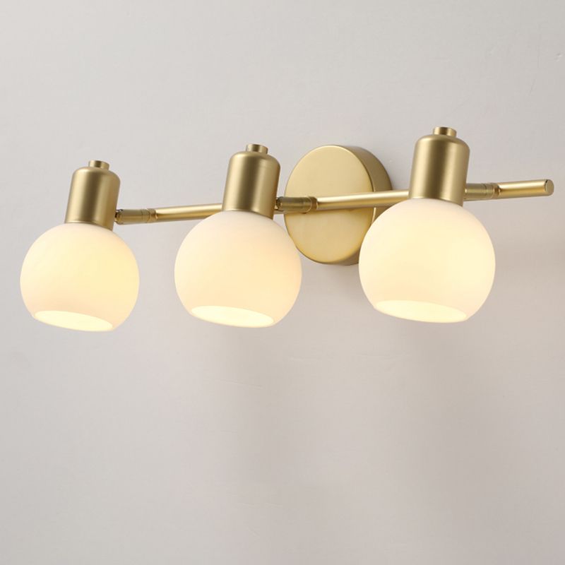 Valentina Moderne Bol LED Wandlamp Metaal Goud/Wit Slaap/Woon