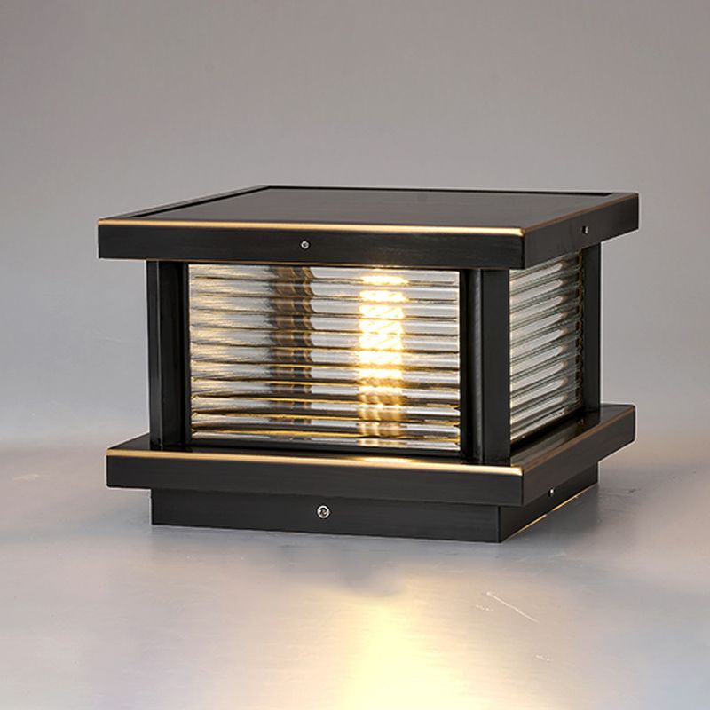 Riley Moderne LED Buitenlamp Zwart/Messing/Mrons Metaal/Glas Tuin/Balkon